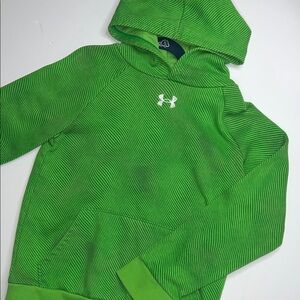 Under Armour Kids Vibrant Green Striped Hoodie